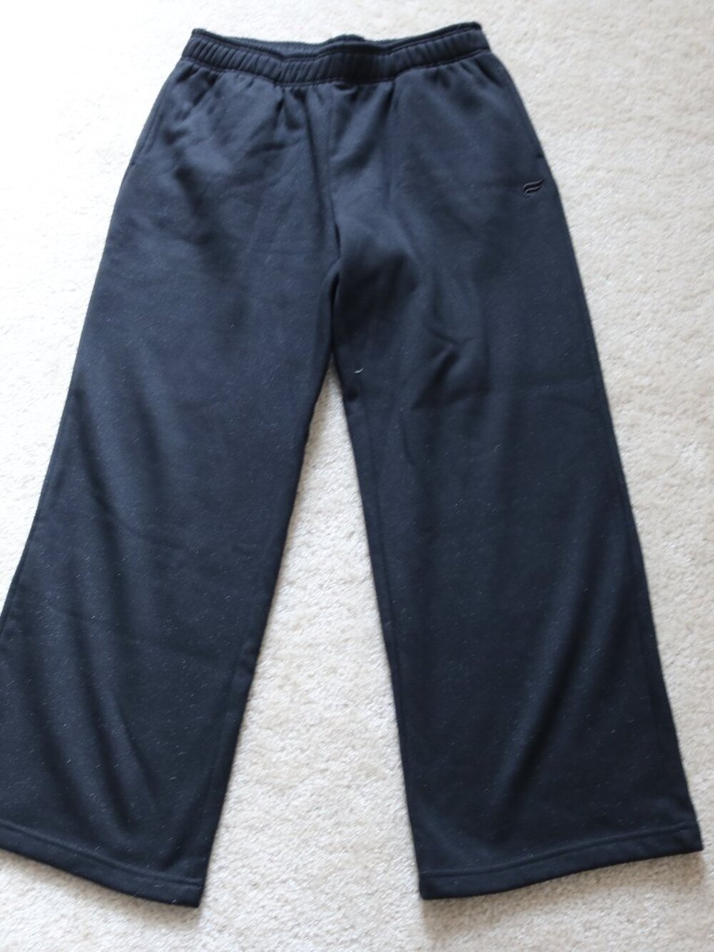 Fabletics Black Wide-Leg Jogger Pants